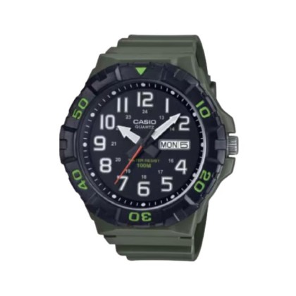 Casio General MRW-210H-3AV Army Green Resin Band Men Watch